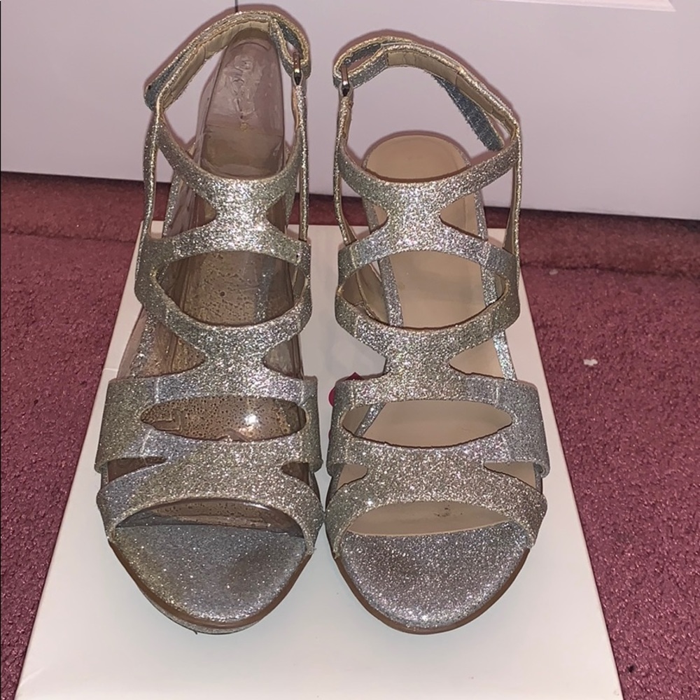silver heels